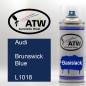 Preview: Audi, Brunswick Blue, L1018: 400ml Sprühdose, von ATW Autoteile West.